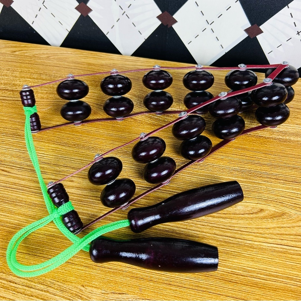 Wooden Roller Massager Handheld Wellness Tool| Vintage and Hardcore